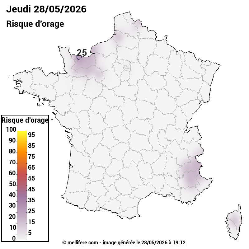 Prévision risques orage 28/05