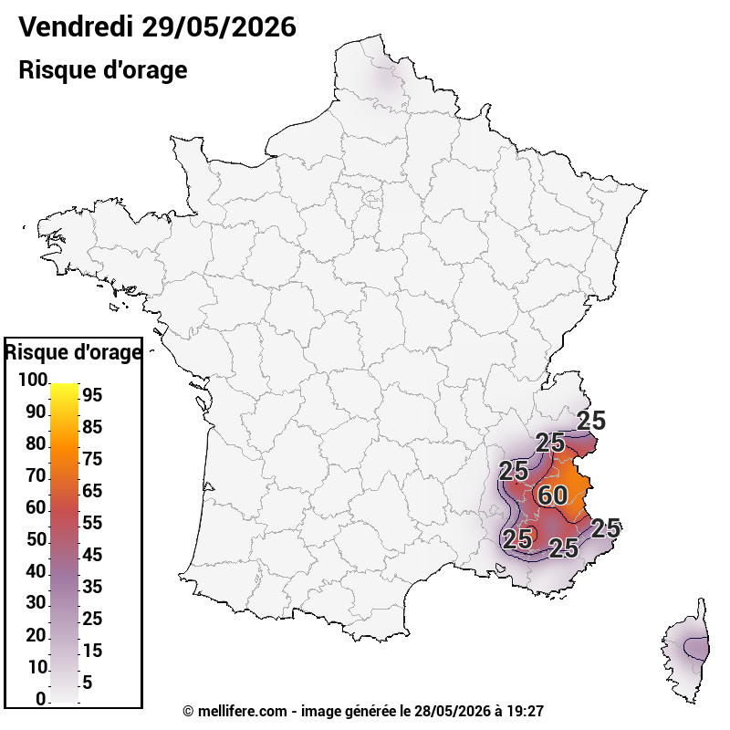 Prévision risques orage 28/05