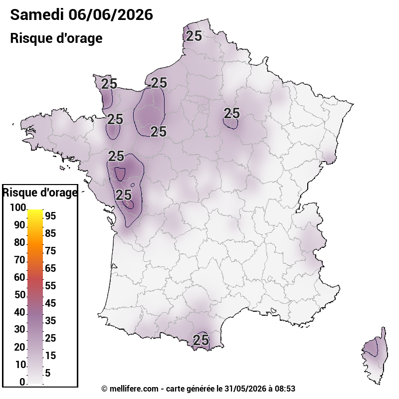 Prévision risques orage 31/05