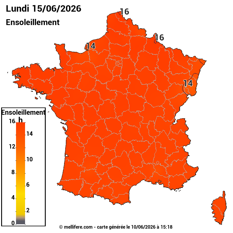 Prévision ensoleillement 10/06
