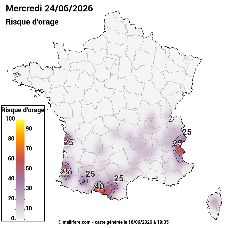 Prévision risques orage 18/06
