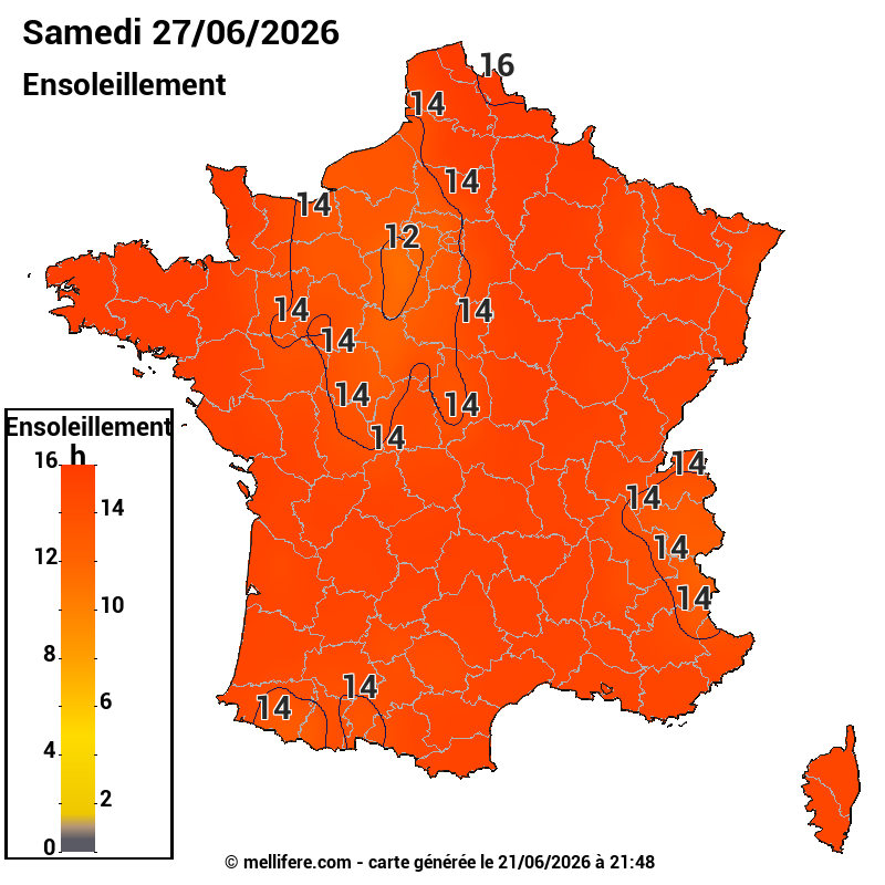 Prévision ensoleillement 21/06