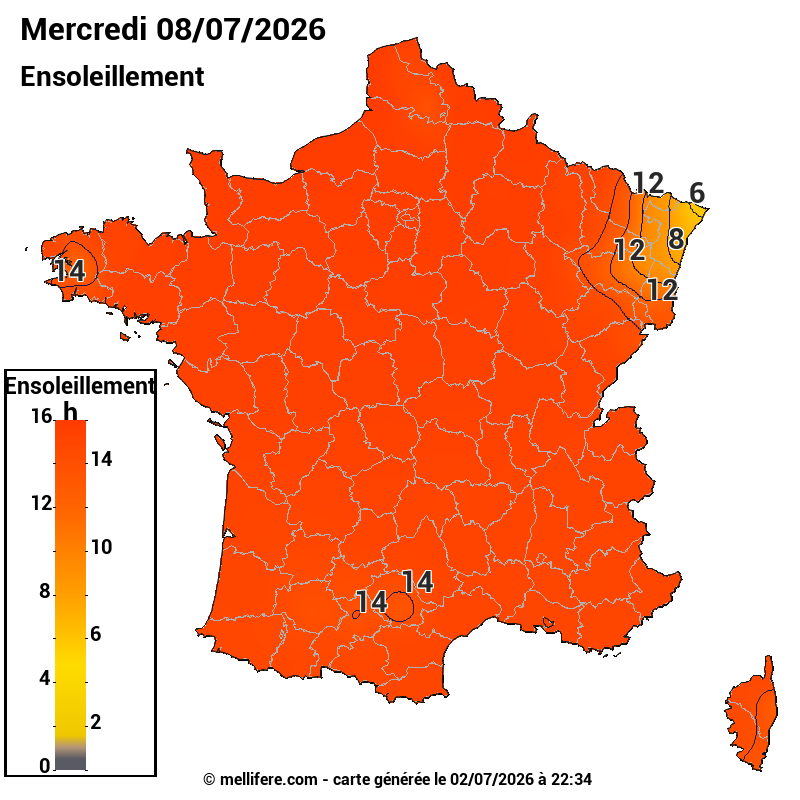 Prévision ensoleillement 02/07