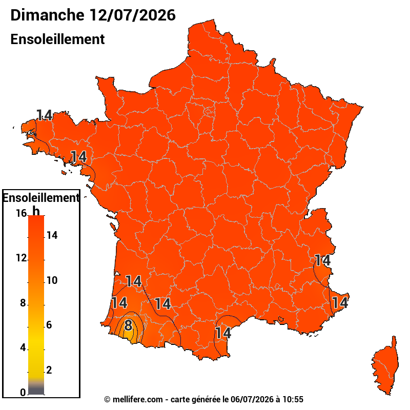 Prévision ensoleillement 07/07