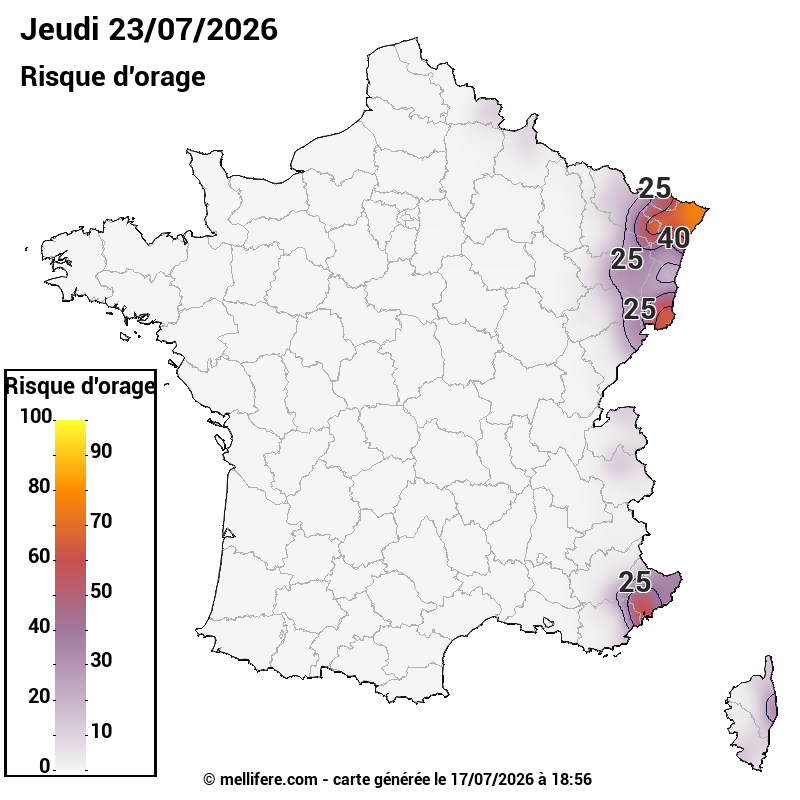 Prévision risques orage 17/07
