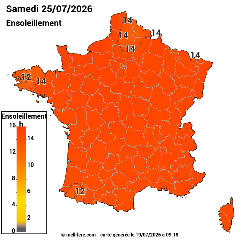 Prévision ensoleillement 19/07