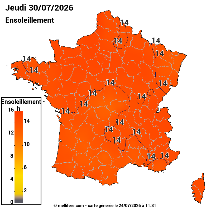 Prévision ensoleillement 24/07