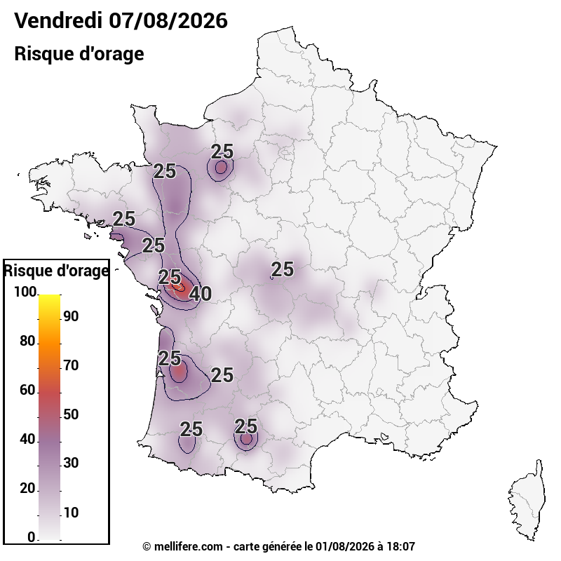 Prévision risques orage 01/08