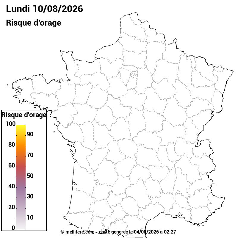 Prévision risques orage 04/08