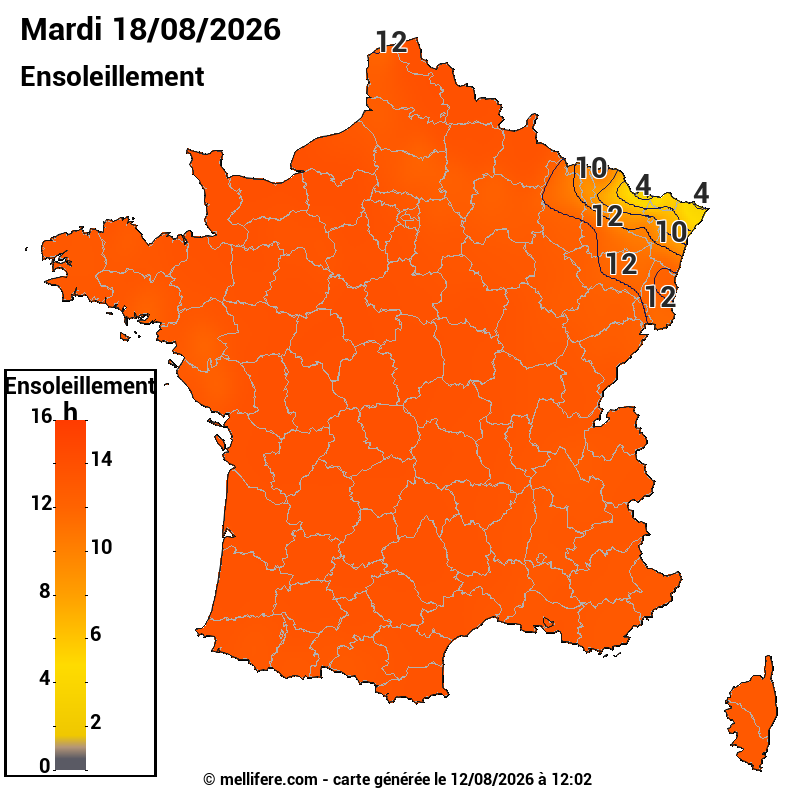 Prévision ensoleillement 12/08