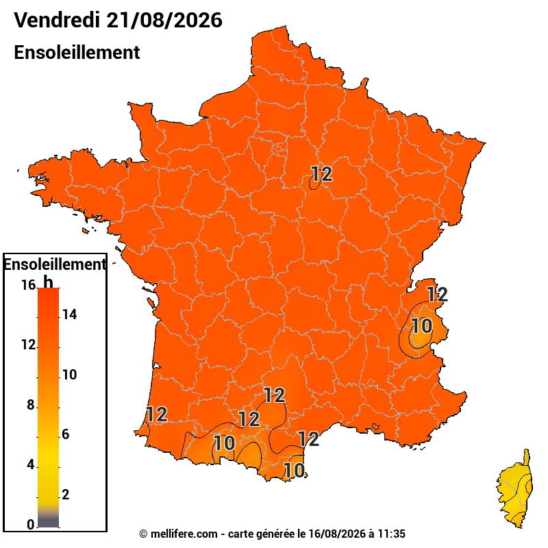 Prévision ensoleillement 16/08