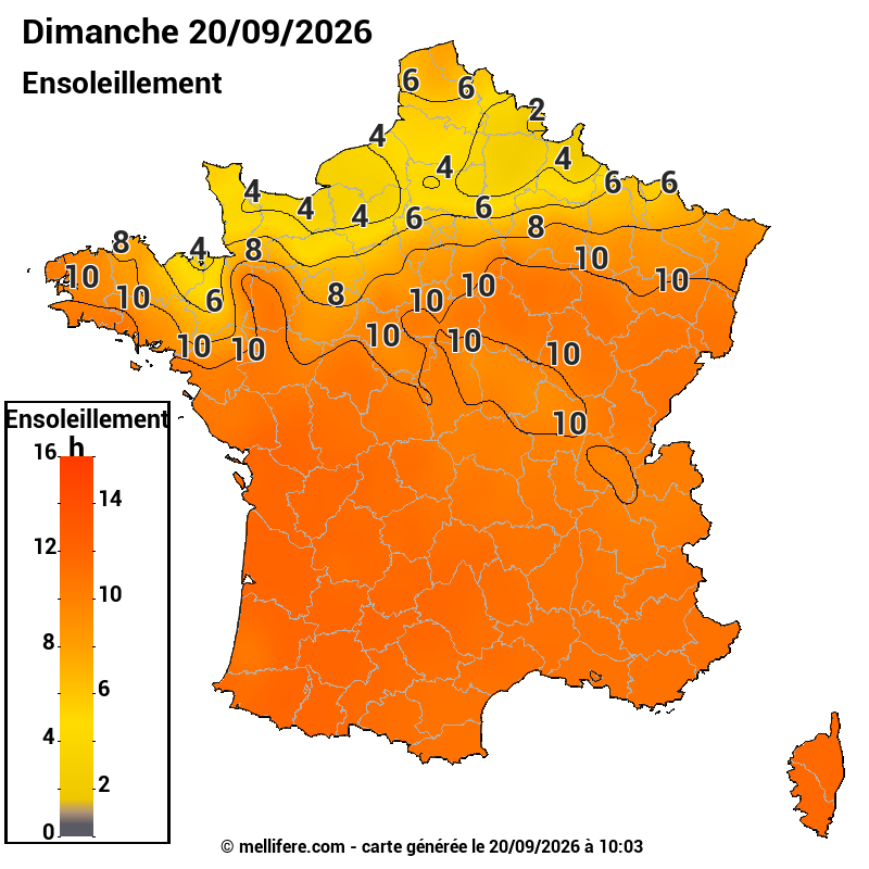 Prévision ensoleillement 20/09