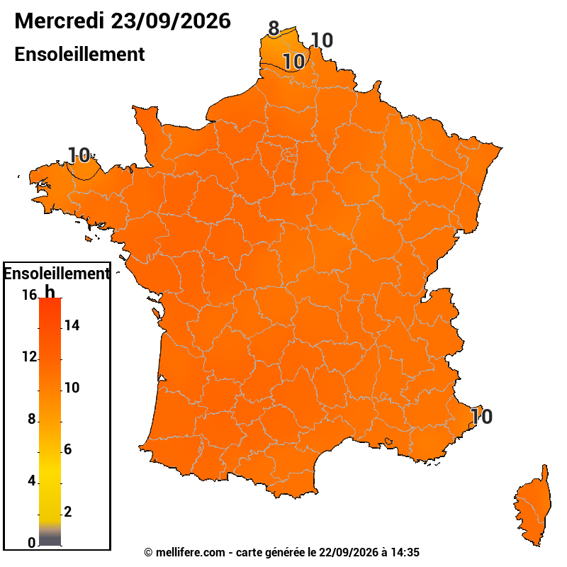 Prévision ensoleillement 23/09