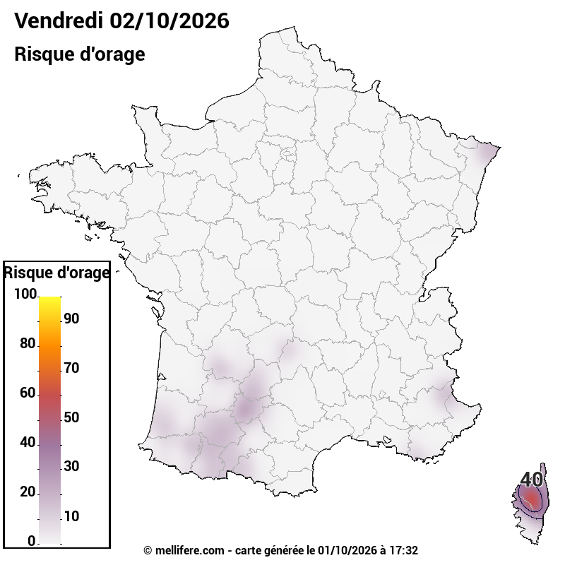 Prévision risques orage 02/10