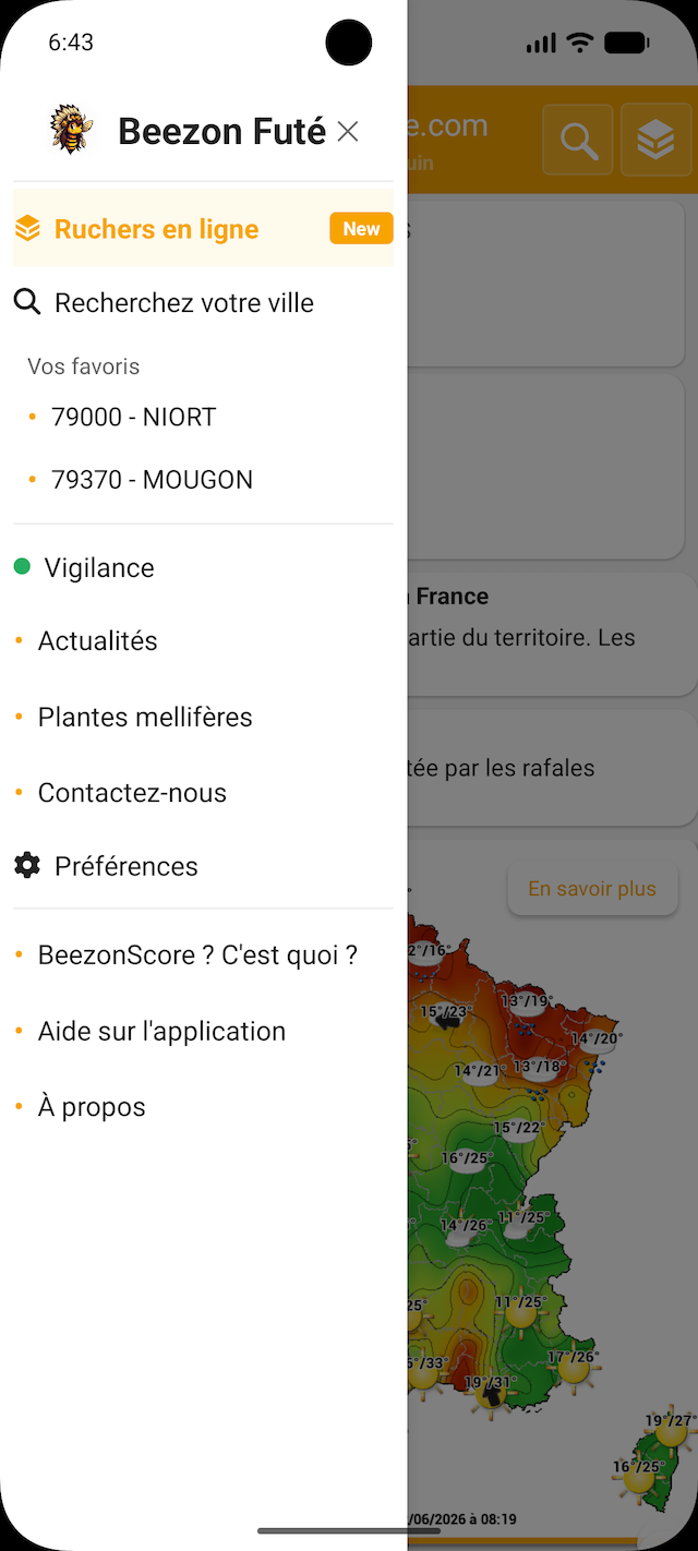 Météo apicole